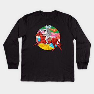 Psychedelic Space Journey Kids Long Sleeve T-Shirt